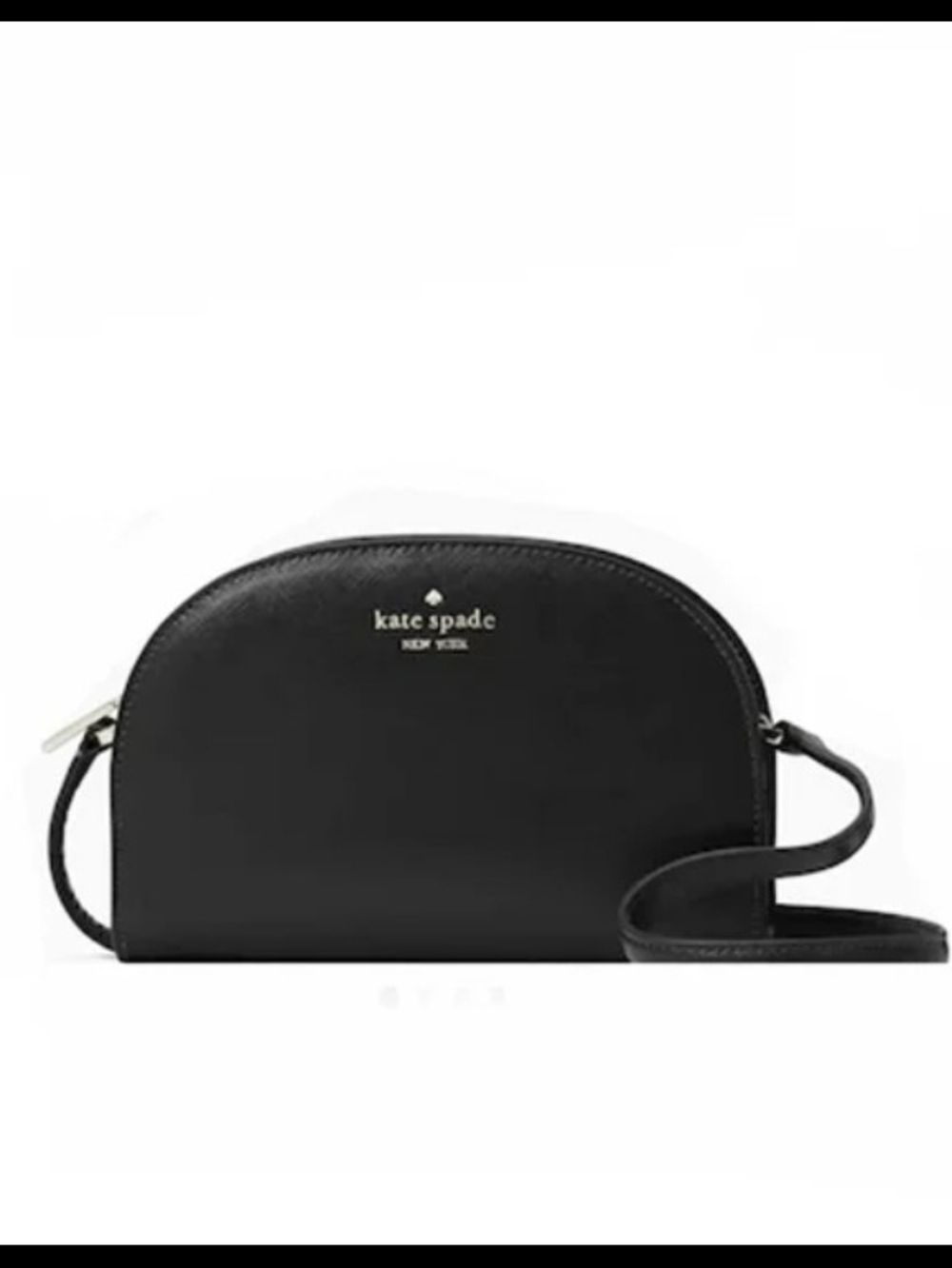 kate spade Black Dome Crossbody with Gold Logo